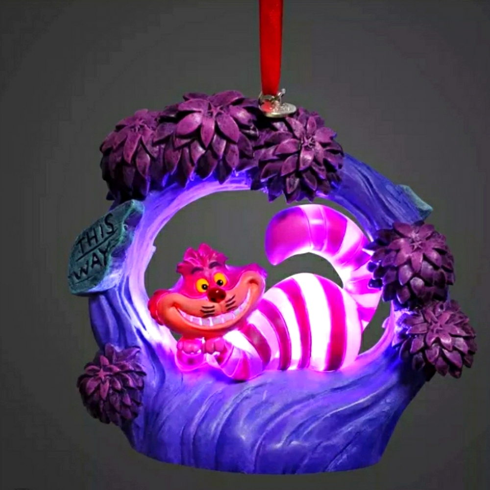 Disney Cheshire Cat Light Up Christmas Ornament